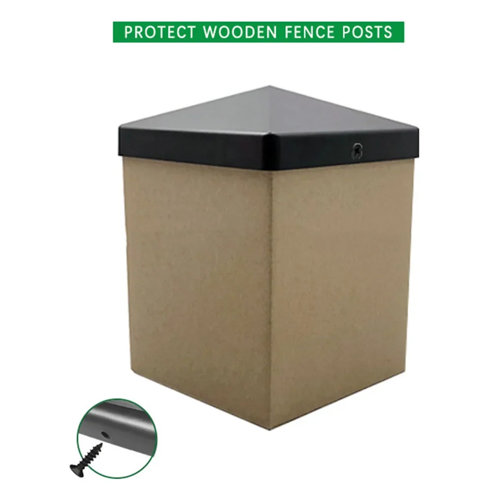 Home Improvement Fence - ฝาครอบเสา 4x4, ฝาครอบเสาสำหรับรั้ว ของตกแต่งบ้าน ยืดอายุการใช้งานของเสาของคุณ วัสดุทนทานต่อการซีดจาง