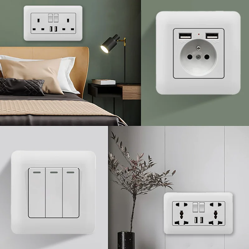 เต้ารับสวิตช์ติดผนังสีขาวรัสเซ - Home Improvement Outlet บทวิจารณ์และราคา